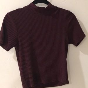 mock neck t-shirt